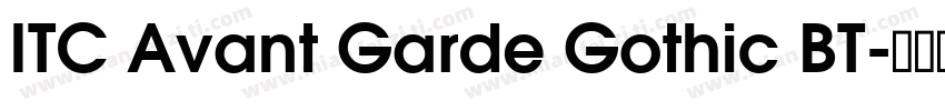 ITC Avant Garde Gothic BT字体转换
